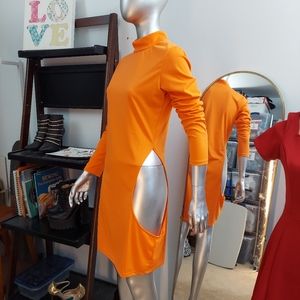 Daring Long Sleeve Cutout Dress